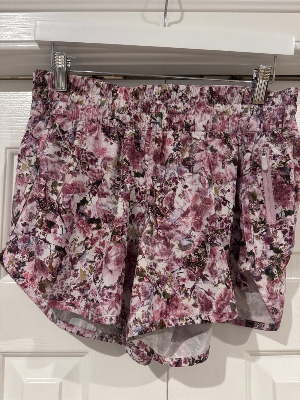 lululemon athletica Pink Floral Print Running Shorts